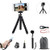 HAPY Phone Tripod,Lightweight Mini Tripod And Universal Smartphone Tripod Adapter,Wireless Remote Shutter,Selfie Stick Tripod,for iPhone,Samsung,Android Phone,Any Smartphone,GOPRO Camera