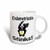 3dRose 115487_3 Endometriosis Stinks Skunk Awareness Ribbon Cause Design Magic transforming mug, 11 oz, Black/White