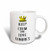 3dRose 121006_3 Gold Crown Keep Calm And Love Conures Magic Transforming Mug, 11 oz, Black/White