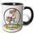 3dRose 103252_4 Funny Worlds Greatest Hillbilly Cartoon Two Tone Mug, 11 oz, Black/White