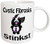 3dRose 115453_1 Cystic Fibrosis Stinks Skunk Awareness Ribbon Cause Design Ceramic Mug, 11 oz, White