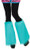 Rubie's Fluffies Faux Furry Leg Warmers, Aqua Blue, One Size