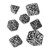 Q-Workshop Forest 3D White & Black Dice Set (7)