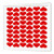 3dRose ht_38189_3 Red Hearts on White - Iron on Heat Transfer, 10 by 10", for White Material