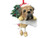 Bullmastiff Ornament with Unique "Dangling Legs" Hand Painted and Easily Personalized Christmas Ornament