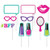 Creative Converting Sparkle Spa Party 10 Assorted Photo Booth Props (Value 2-Pack)