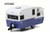 Greenlight Hitched Homes Series 1Shasta 15' Airflyte Travel Trailer, Purple 34010E - 1/64 Scale Diecast Model Toy Car