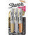 Sharpie Metallic Permanent Markers, Chisel Tip, Assorted Colors, 3 Count