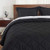 Basic Beyond Down Alternative Comforter Set (Queen, Black/Grey) - Reversible Bed Comforter with 2 Pillow Shams for All Seasons