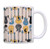 Music Lover Gifts Electric and Acoustic Guitar Mug Music Teacher Mug Music Themed Gift for Women Music Related Gifts Rock Gifts for Men Gift Coffee Mug Tea Cup Guitars