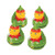 Fun Express - Christmas Elf Rubber Duck for Christmas - Toys - Character Toys - Rubber Duckies - Christmas - 12 Pieces