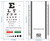 KSIPL Snellen Pocket Eye Chart with Red Green Lines and Scale
