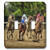 3dRose lsp_98372_2 Horses and jockeys racing to finish line, mud flying Double Toggle Switch, Multicolor