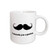 3dRose I Mustache You a Question Bushy Handlebar Mustache Ceramic Mug, 11-Ounce