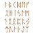 1" Runes Stencil, 4 x 5 inch (S) - Ancient Celtic Norse Nordic Writing Alphabet Stencils