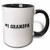 3dRose 151611_4#1 Grandpa Mug, 11 oz, Black