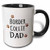 3dRose 153867_4"Border Collie Dog Dad Mug, 11 oz, Black