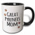3dRose 154129_4 Pyrenees Dog Mom Mug, 11 oz, Black
