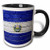 3dRose 155223_4""National flag of El Salvador painted onto a brick wall Salvadorian" Mug, 11 oz, Black