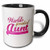 3dRose 151285_4 Worlds Greatest Aunt Mug, 11 oz, Black