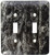 3dRose LLC lsp_112131_2 Impress Green Marble Double Toggle Switch