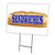 Sandwiches 12"x16" Yard Sign & Stake Outdoor Plastic coroplast Window