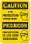 SmartSign "Caution - Eye Protection Required" Bilingual Sign | 7" x 10" Aluminum