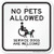 SmartSign "No Pets Allowed, Service Dogs are Welcome" Sign | 12" x 12" Aluminum