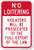 SmartSign "No Loitering - Violators Will Be Prosecuted" Sign | 12" x 18" Aluminum