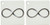 3dRose Infinity Symbol on white background - Key Chains, 2.25 x 4.5 inches, set of 2 (kc_24235_1)
