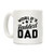 LookHUMAN World's Raddest Dad White 11 Ounce Ceramic Coffee Mug