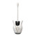 Jekayla Toilet Brush and Holder Toilet Bowl Brush Set, Automatic Open and Hideaway Design for Avoiding Kids Playing, White