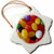 3dRose LLC Jumpin Jelly Beans 3-Inch Snowflake Porcelain Ornament