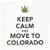 3dRose Keep Calm and Move to Colorado Greeting Cards, Set of 12 (gc_173316_2)