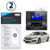 Honda 2017 Civic Hatchback (5 in) Screen Protector, BoxWave [ClearTouch Crystal (2-Pack)] HD Film Skin - Shields from Scratches for Honda 2017 Civic Hatchback (5 in)