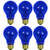 Sunlite 25A/TB/B/6PK Incandescent Blue A19 25W Light Bulbs with Medium E26 Base (6 Pack)