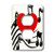 3dRose lsp_38293_6 Large Red Heart On Music Notes 2 Plug Outlet Cover