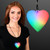FlashingBlinkyLights Color Change LED Heart Light Up Necklace