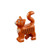 LEGO Animal Standing Cat Kitten Dark Orange Pet from Minifigures Friends x1 Loose