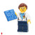 LEGO City Minifigure Space Port - Space Scientist (with Space Shuttle Blueprint Tile) 60080