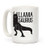 LookHUMAN Llamasaurus White 15 Ounce Ceramic Coffee Mug