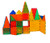 Mag-Genius Award Winning building Magnet Tiles Blocks Clear Colors 3D Brain Building Blocks, Set Of 60 Piece