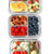 3 Compartment Glass Meal Prep Containers [3 Pack, 32 Oz] - Glass Lunch Containers, Food Storage Containers with Lids, Food Prep Containers, Glass Bento Box for Kids & Adults, Bento Lunch Box