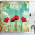 Ambesonne Poppies Shower Curtain, Meadow Themed Composition with Blossoming Flowers Spring Season, Cloth Fabric Bathroom Decor Set with Hooks, 70" Long, Vermilion Blue Ambesonne Poppies Shower Curtain, Meadow Themed Composition with Blossoming Flowers Spring Season, Cloth Fabric Bathroom Decor Set with Hooks, 70" Long, Vermilion Blue