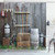 Ambesonne Agriculture Shower Curtain, Western Wooden Barn Countryside Bucolic Rural House Folk Vintage Scenery, Cloth Fabric Bathroom Decor Set with Hooks, 70" Long, Brown Grey