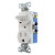 Eaton TR274W 3-Wire Receptacle Combo Single-Pole Switch with Tamper Resistant 2-Pole, White