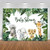 Mocsicka Safari Animals Baby Shower Backdrop Jungle Baby Shower Background 7x5ft Vinyl Greenery Safari Baby Shower Banner Backdrops Decoration