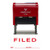 FILED By Date Self Inking Rubber Stamp (Red Ink) Medium