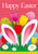 Texupday Happy Easter Bunny Ears Tulips and Eggs Decoration Double Sided Spring Garden Flag Outdoor Yard Flag 12" x 18"