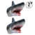 Tecesy Shark Hand Puppet Toys, Soft Rubber Shark Puppets Role Play Toy for Kids, Realistic Shark Head 7 inch (2 Pack)
